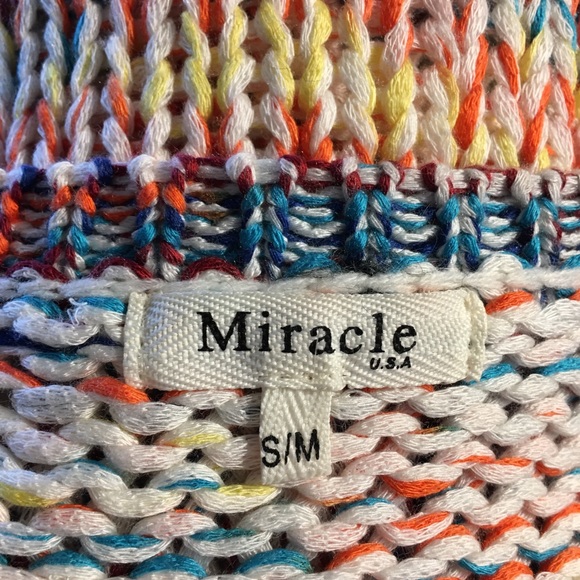 Miracle USA • multicolored knit sweater • Sz S/M - Picture 8 of 8